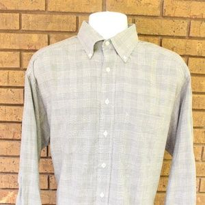 Tommy Hilfiger Gray Button Down Shirt Size 16 1/2