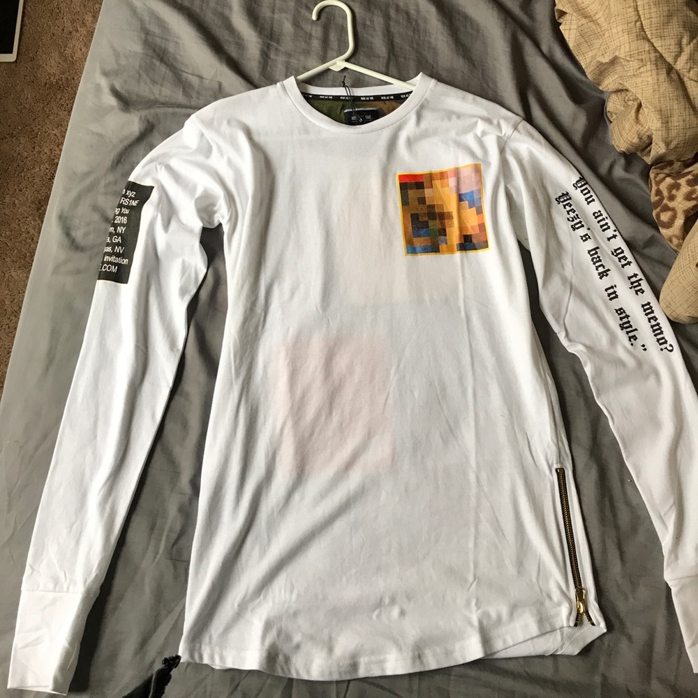 Rise as one long sleeve