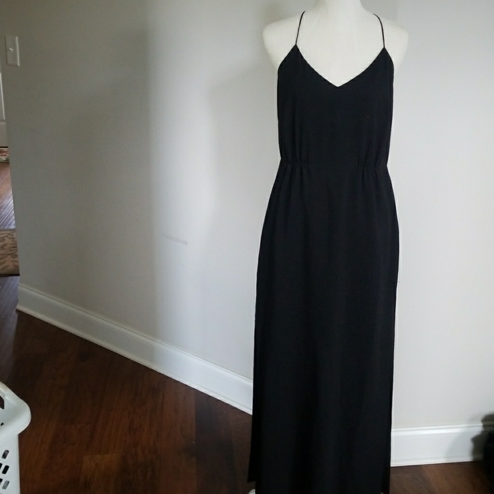Black J Crew maxi dress