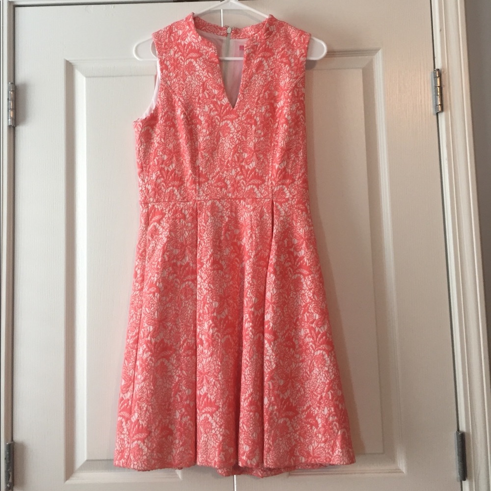Coral broderie dress - new with tags.