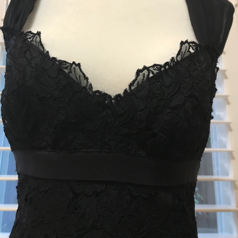Beautiful black lace pencil fit dress