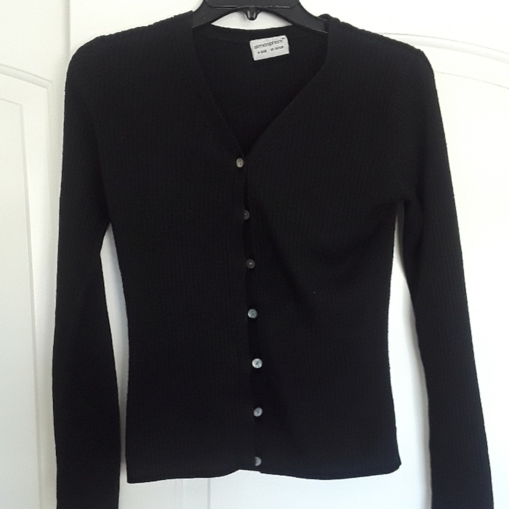 Black sweater jacket