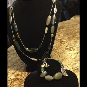 Silpada necklace and bracelet.