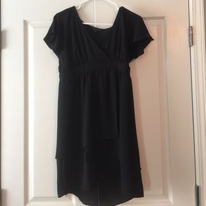 Black short sleeve dress