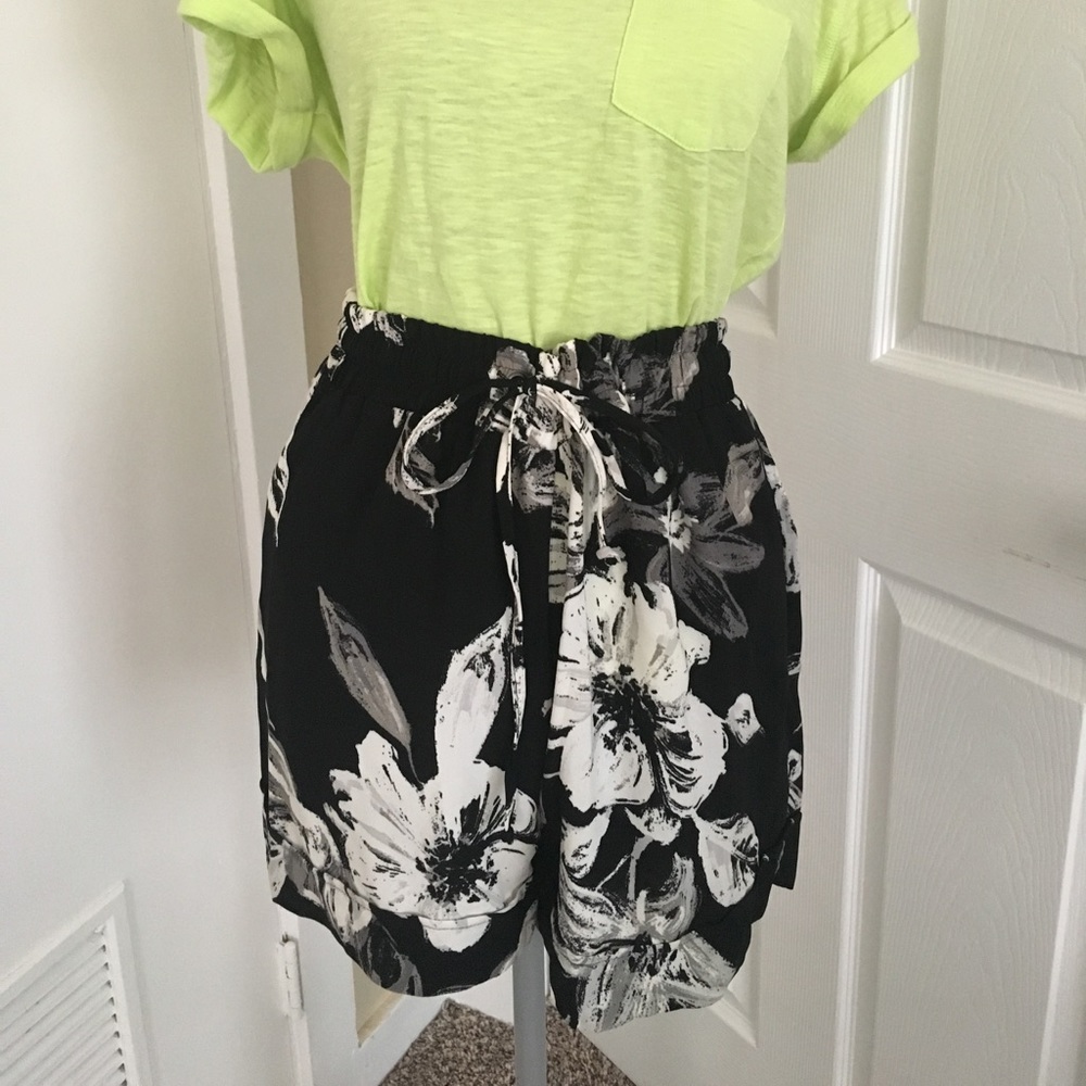 Black and White Shorts