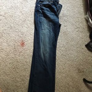 A pair of american eagle jeans