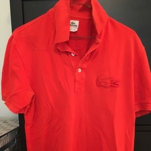 Orange red Lacoste Polo