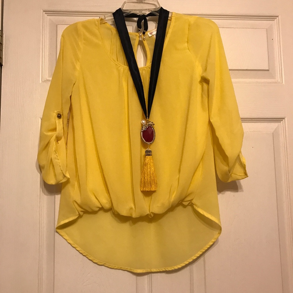 A'gaci Yellow Blouse
