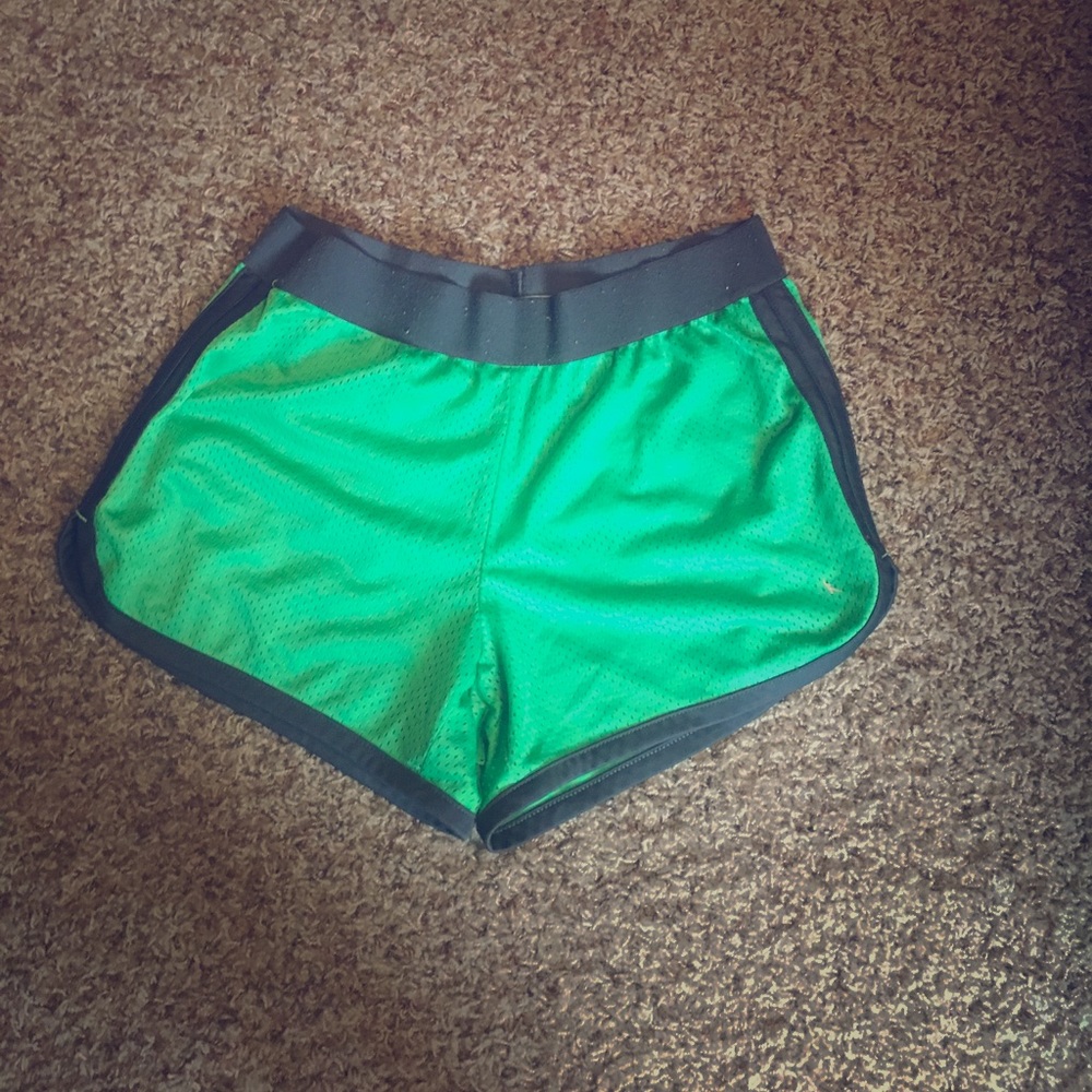 Green Danskin mesh shorts