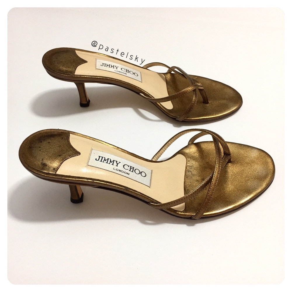 authentic JIMMY CHOO kitten heel sandals - Picture 2 of 8