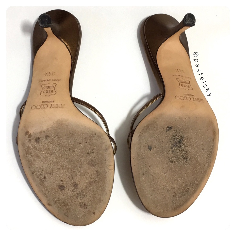 authentic JIMMY CHOO kitten heel sandals - Picture 8 of 8