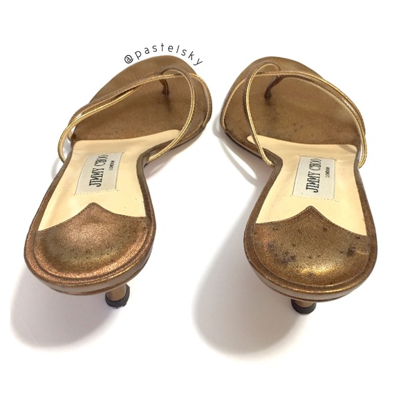 authentic JIMMY CHOO kitten heel sandals - Picture 3 of 8