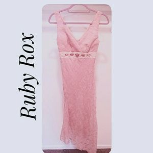 Ruby Rox Dresses - Ruby Rox Vintage Look Prom Dress Antique Pink Ruby Rox Dresses - Ruby Rox Vintage Look Prom Dress Antique Pink