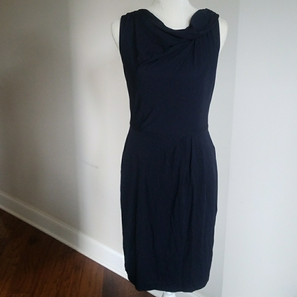 Suzi Chin Maggy Boutique navy blue dress