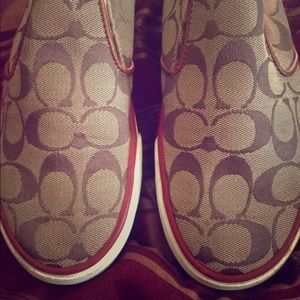 Coach signature slip on shoe/sneaker