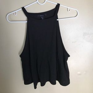 Forever 21 black halter crop top