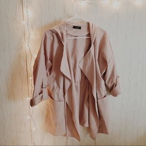 Light weight trench coat jacket