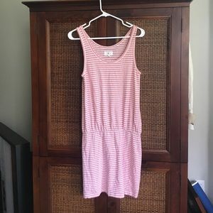 Lou & grey knit casual tank t-shirt dress striped