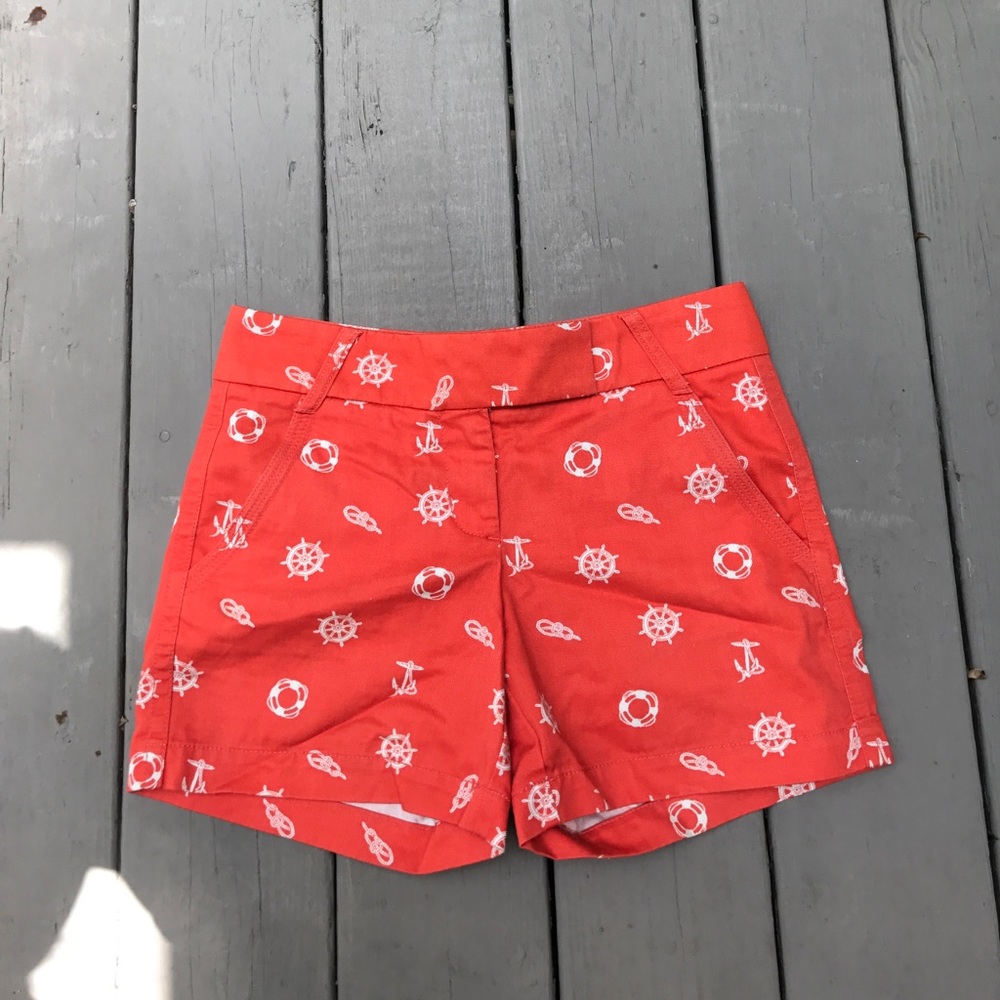 j crew patterned shorts