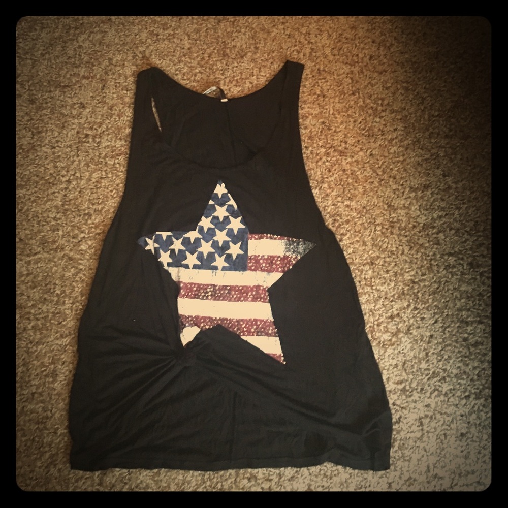Triumph black flag tank top