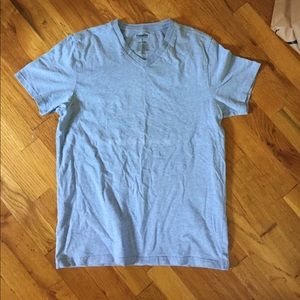 A short sleeve Express Medium Stretch V-Neck Shirt