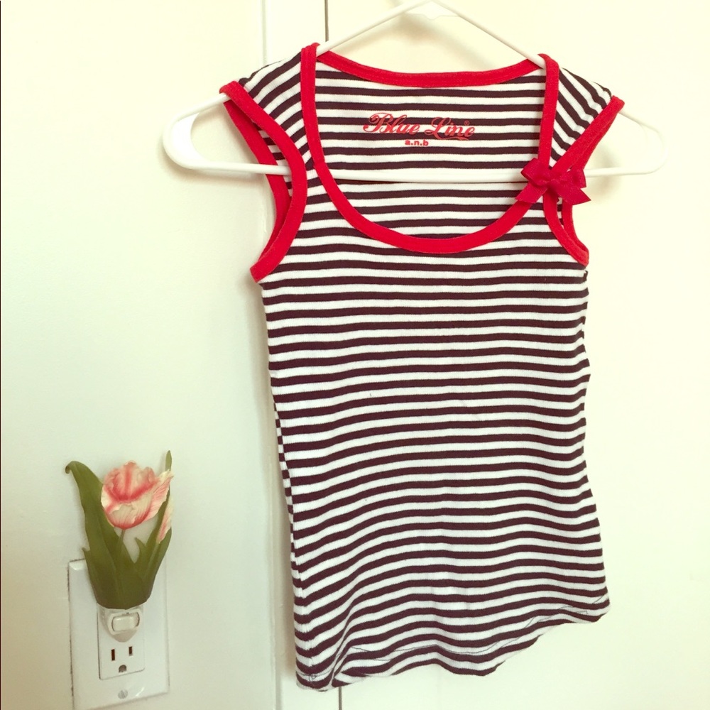 Sleeveless striped top