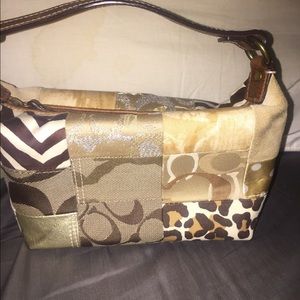 Patchwork small COACH bag