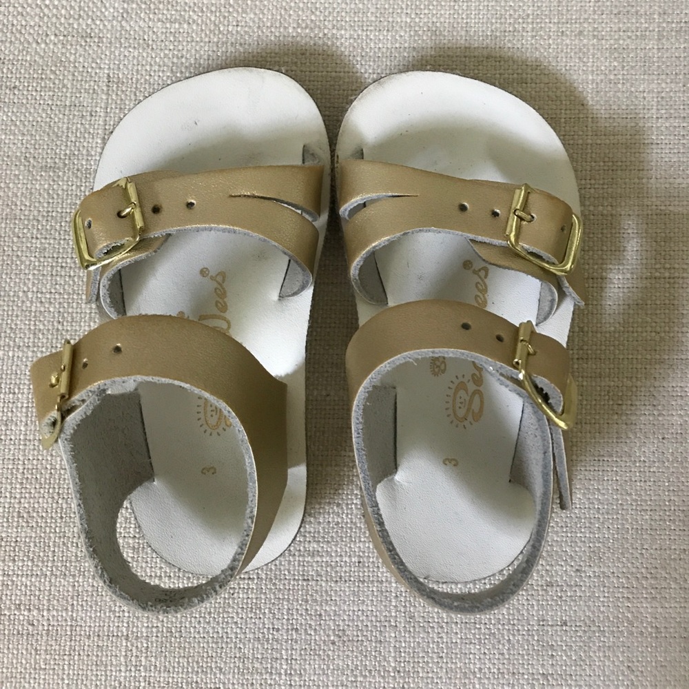 Gold Saltwater Sandal by Hoy Shoes--"Sea Wees"