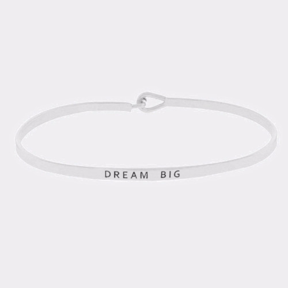 NEW Dream Big Stacking Mantra Cuff Bracelet - Picture 3 of 4