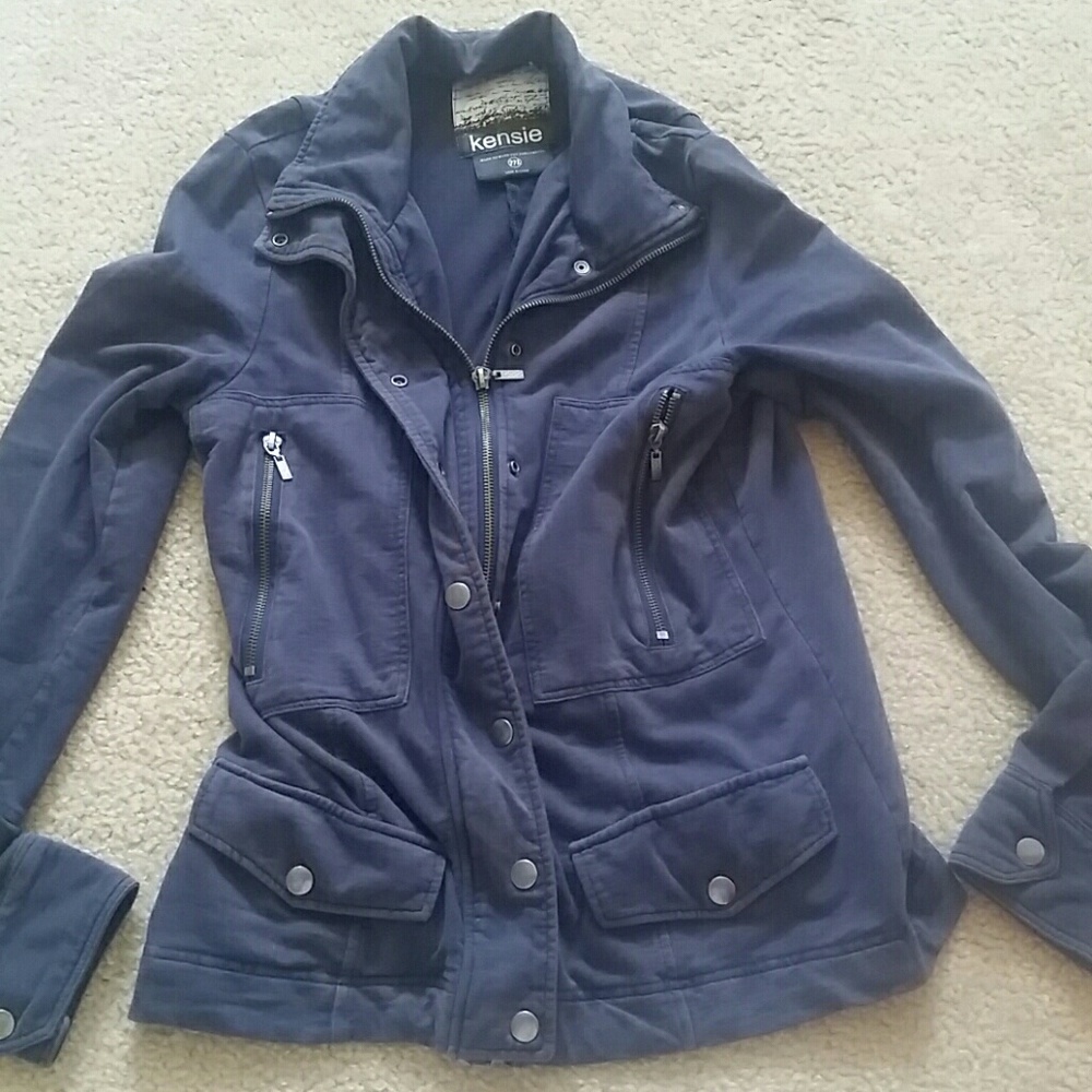 Kensie Cotton zip up jacket.