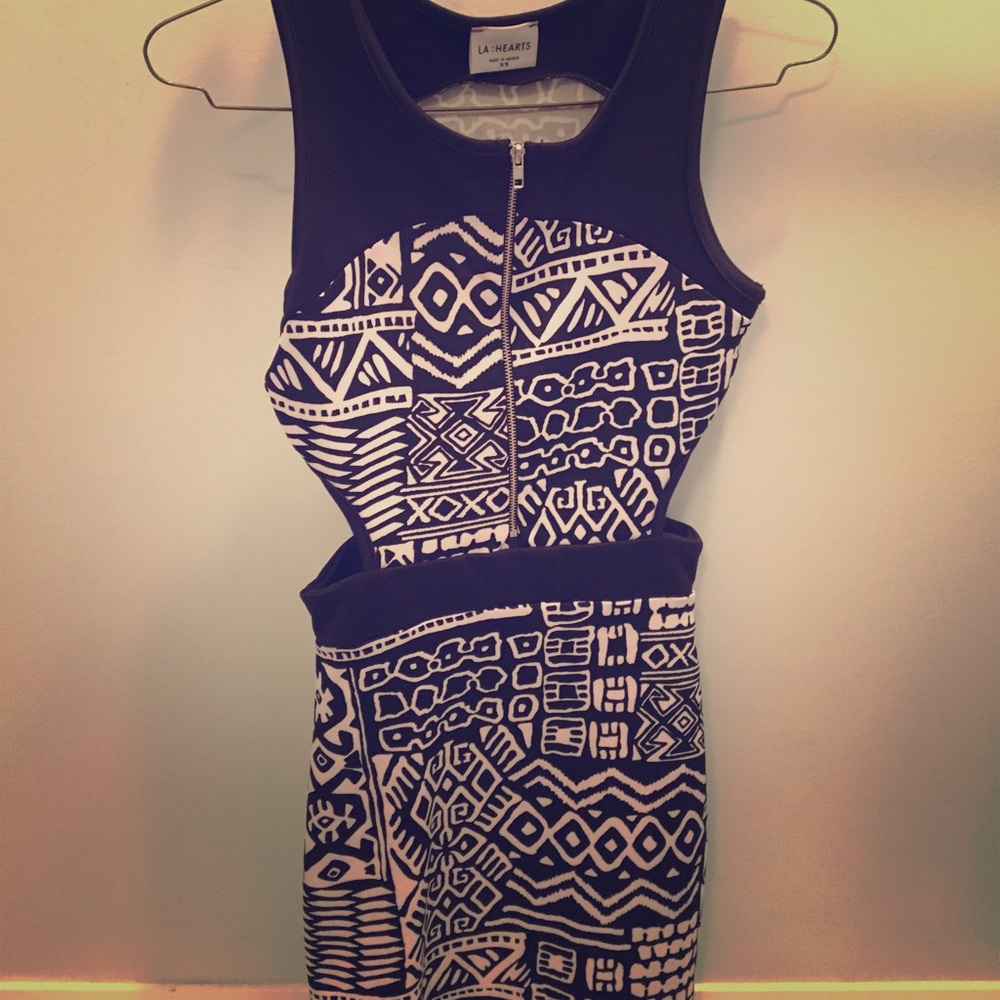 NWT LA Hearts Aztec print fitted dress