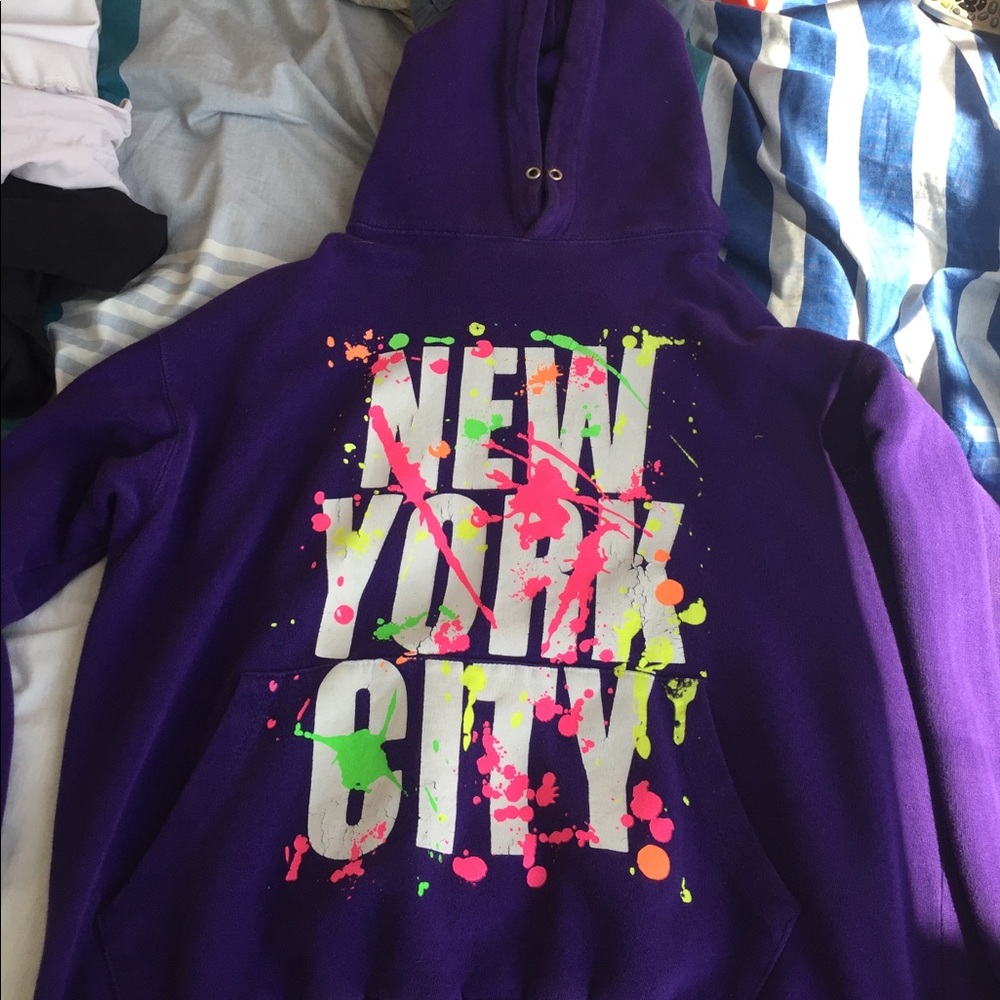 Purple New York City Hoodie