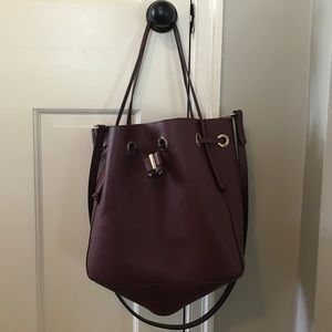 Zara burgundy  crossbody purse