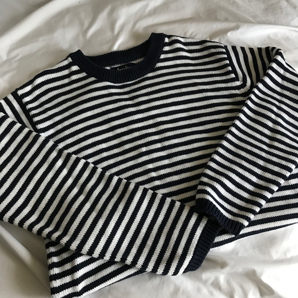 Oversized stripe sweater