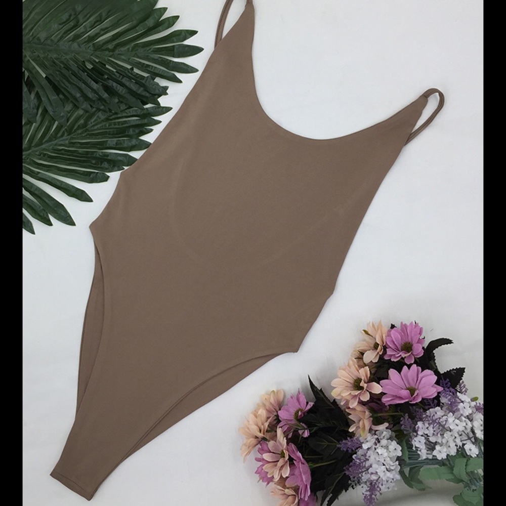 'Alison' Tan Bodysuit/Swimsuit - Picture 4 of 4