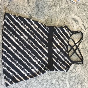 White, Black, & Grey Workout Top