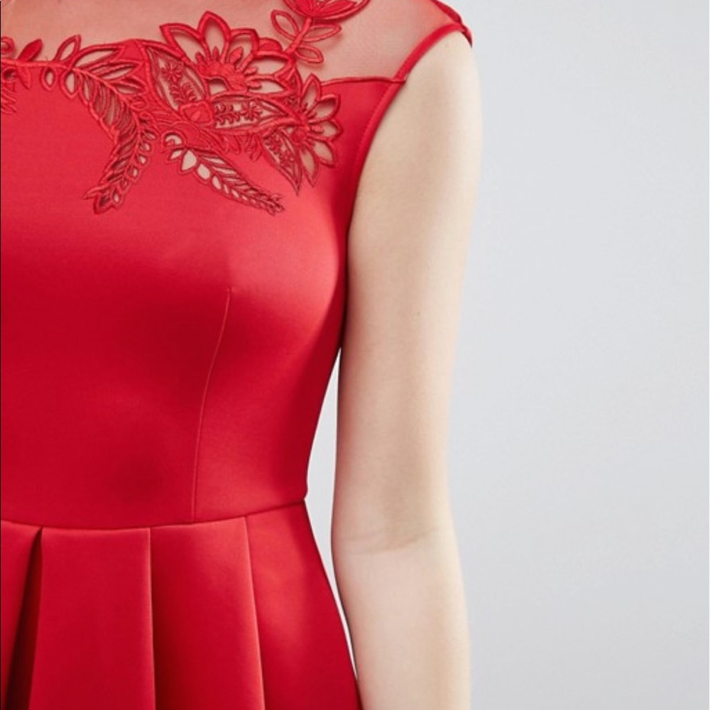 Ted Baker Embroidered Mesh Skater Dress