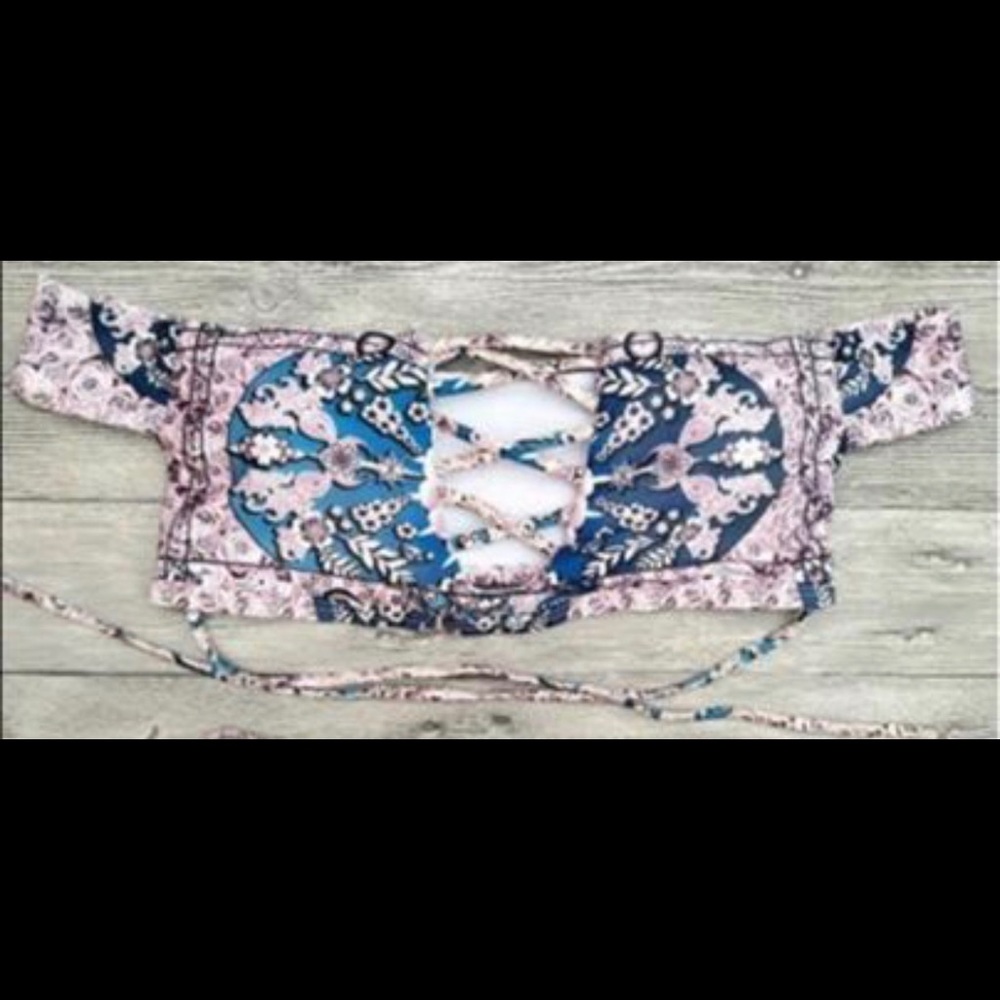 Off the shoulder bathing suit top