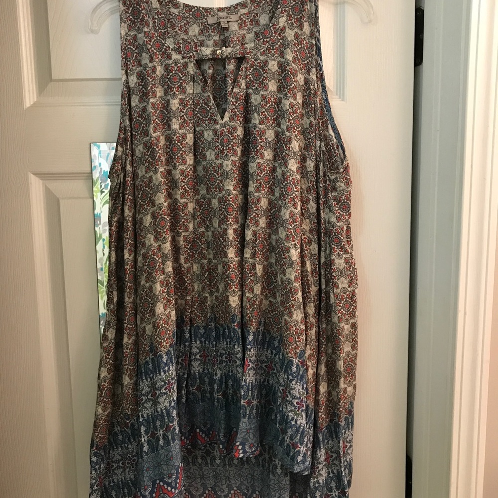 Patterned Tank Dress