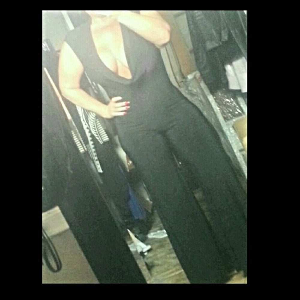 NWT Arden B jumpsuit romper blk stretchy slimming