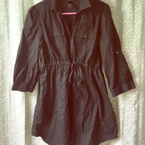 NEW Black H&M collared long sleeve