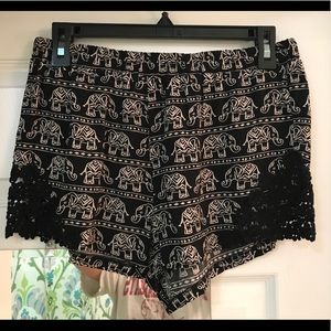 Elephant Printed Shorts