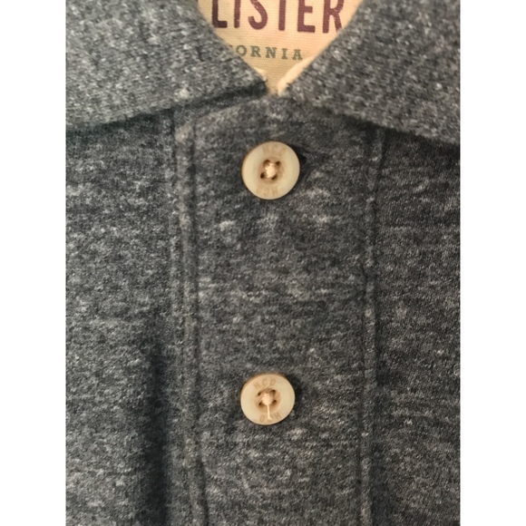 Dark Gray Irregular Hollister Polo - Picture 2 of 3