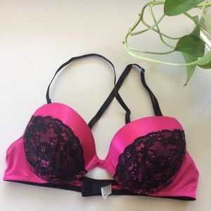 Pink Bra with Lace