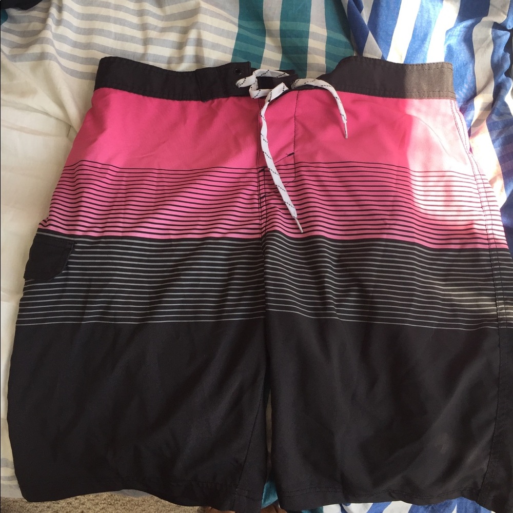 Pink&Black Board Shorts