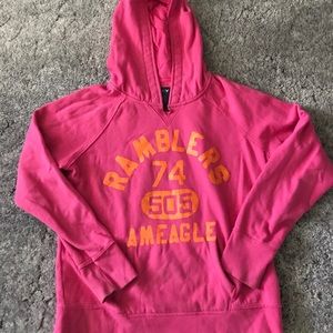 Vintage looking American Eagle pink hoodie