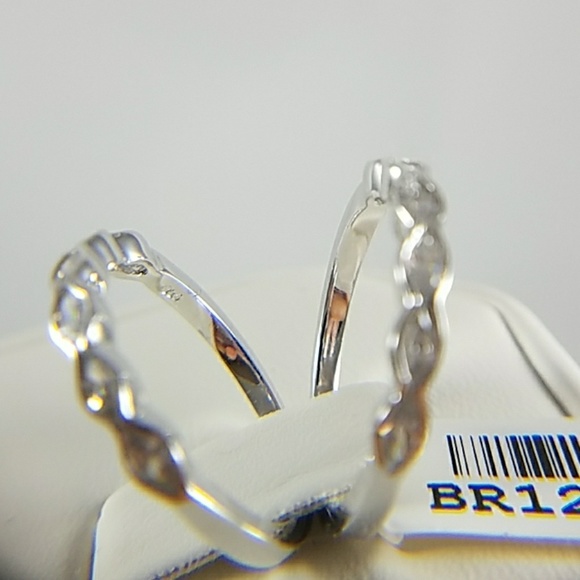 2pc set 14k Gold plated Stackable Wedding Bands - Picture 7 of 8