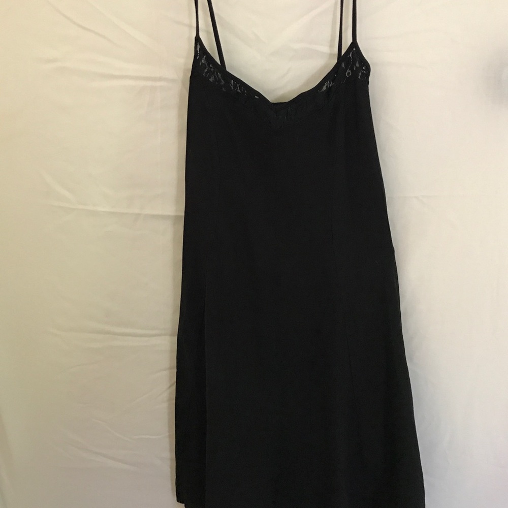 Little Black Dress with Lace Detail
