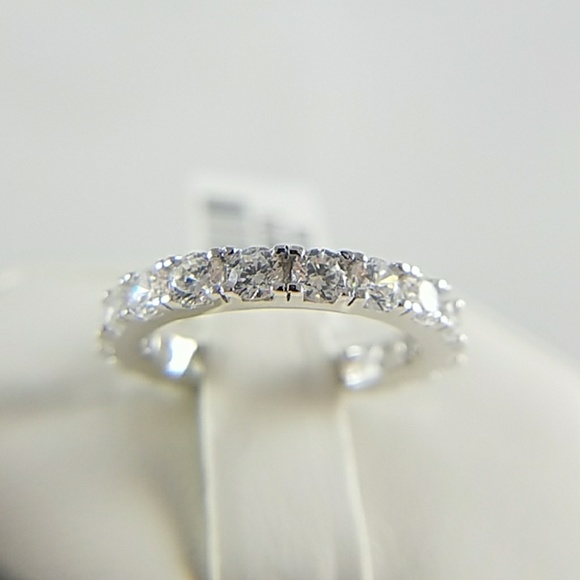 CZ Eternity Wedding Band 3mm 5 6 7 8 9 10 11 - Picture 4 of 11