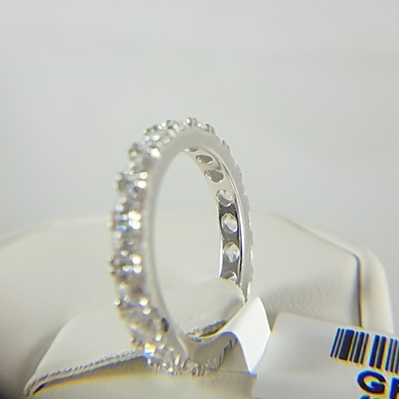 CZ Eternity Wedding Band 3mm 5 6 7 8 9 10 11 - Picture 8 of 11